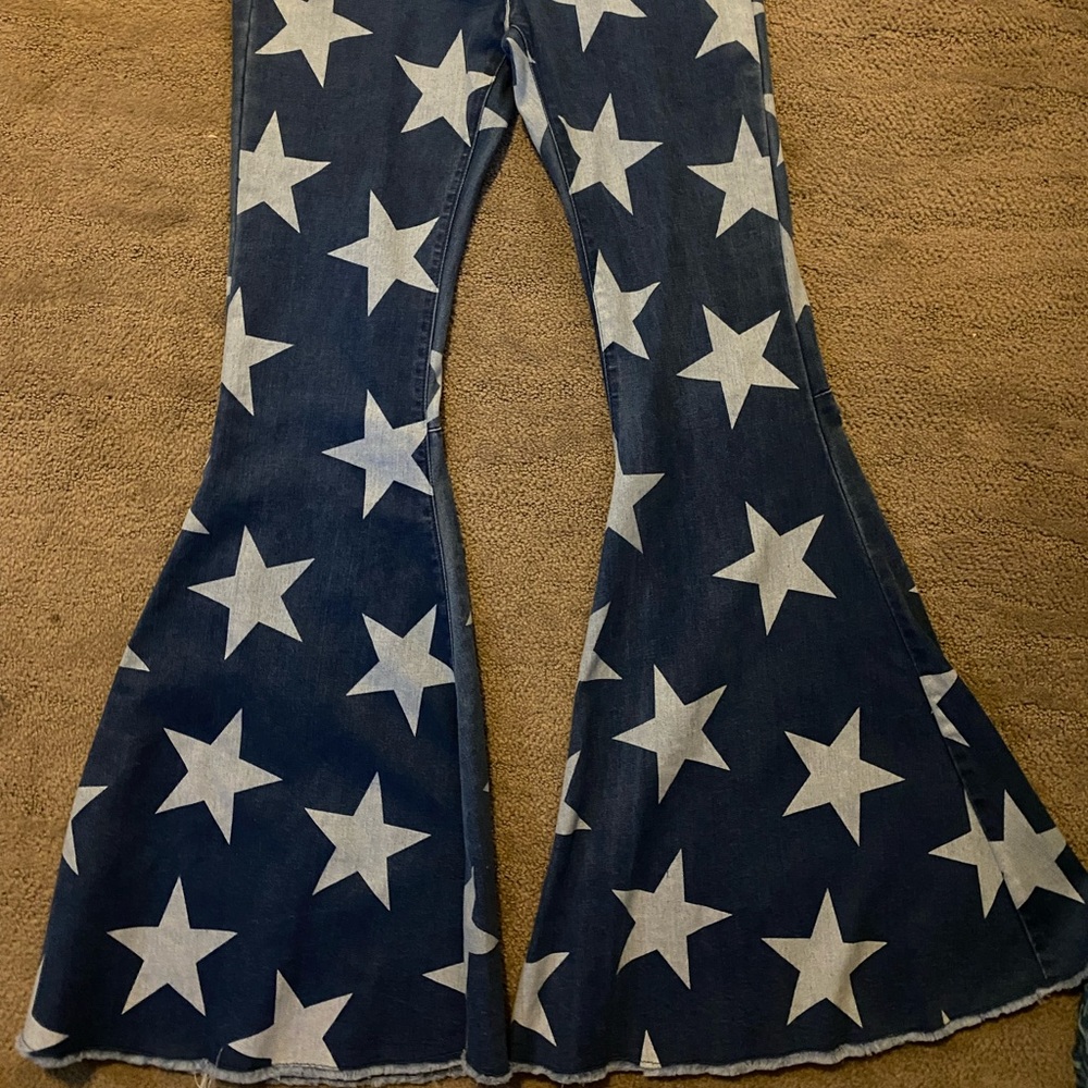 Brand new with tags size L boutique bell bottoms